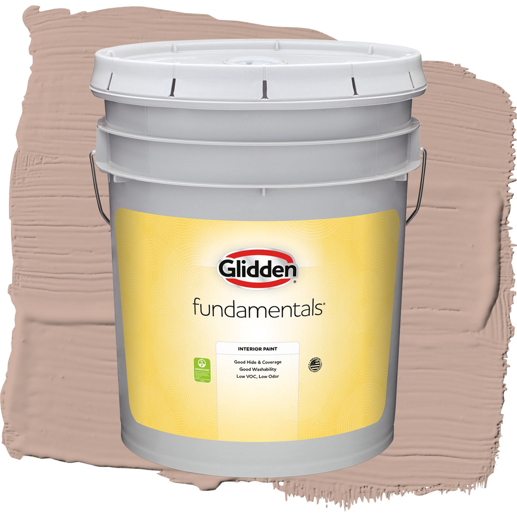 Glidden Fundamentals Taupe Tapestry / Beige, Semi-Gloss Interior Paint, 5 Gallon