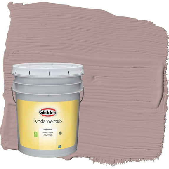 Glidden Fundamentals Tawny Mushroom / Pink Semi-Gloss Interior Paint, 5 Gallon