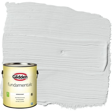 Glidden Fundamentals Interior Paint Thin Ice / Gray, Eggshell, 1 Gallon