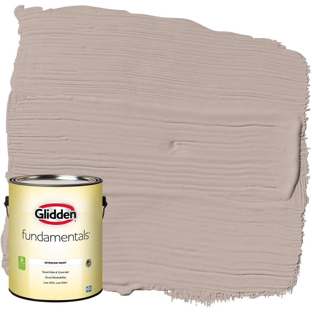 Glidden Fundamentals Interior Paint Swirling Smoke Beige Eggshell 1 Gallon Walmart