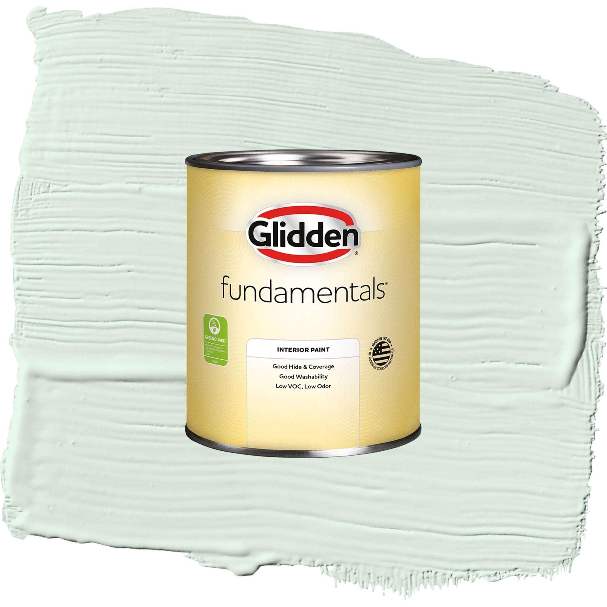 Glidden Fundamentals Tint of Green / Green, Eggshell Interior Paint, 1 Quart
