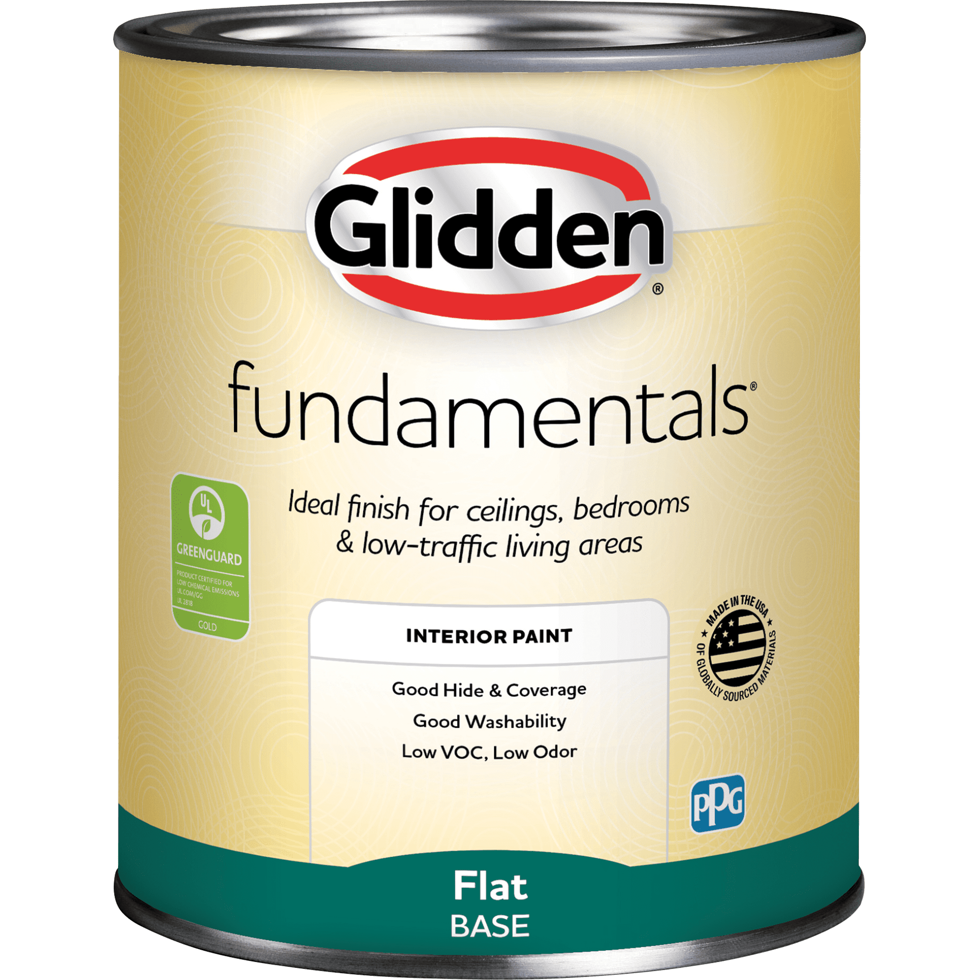 Glidden Fundamentals Interior Paint Tintable Base Flat, 1 Quart ...