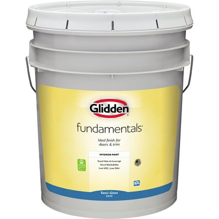 Glidden Fundamentals Tintable Base Semi-Gloss Interior Paint, 5 Gallon