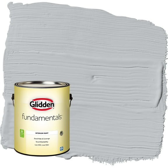Glidden Fundamentals Train / Gray Eggshell Interior Paint, 1 Gallon