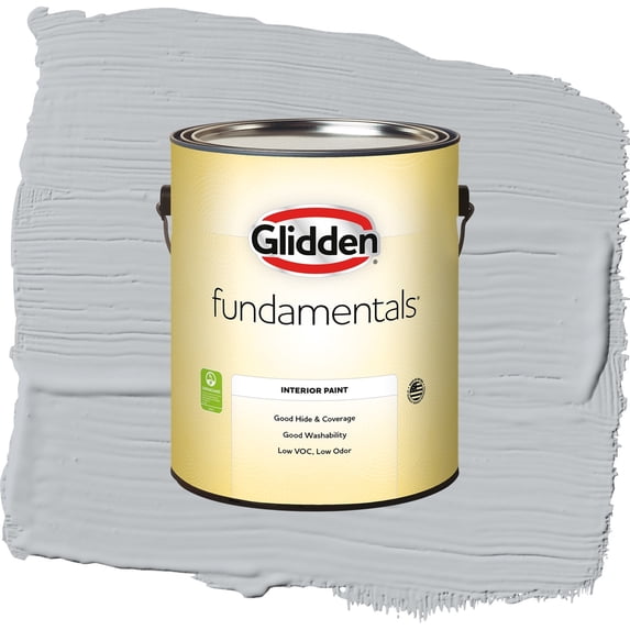 Glidden Fundamentals Train / Gray, Eggshell Interior Paint, 1 Gallon