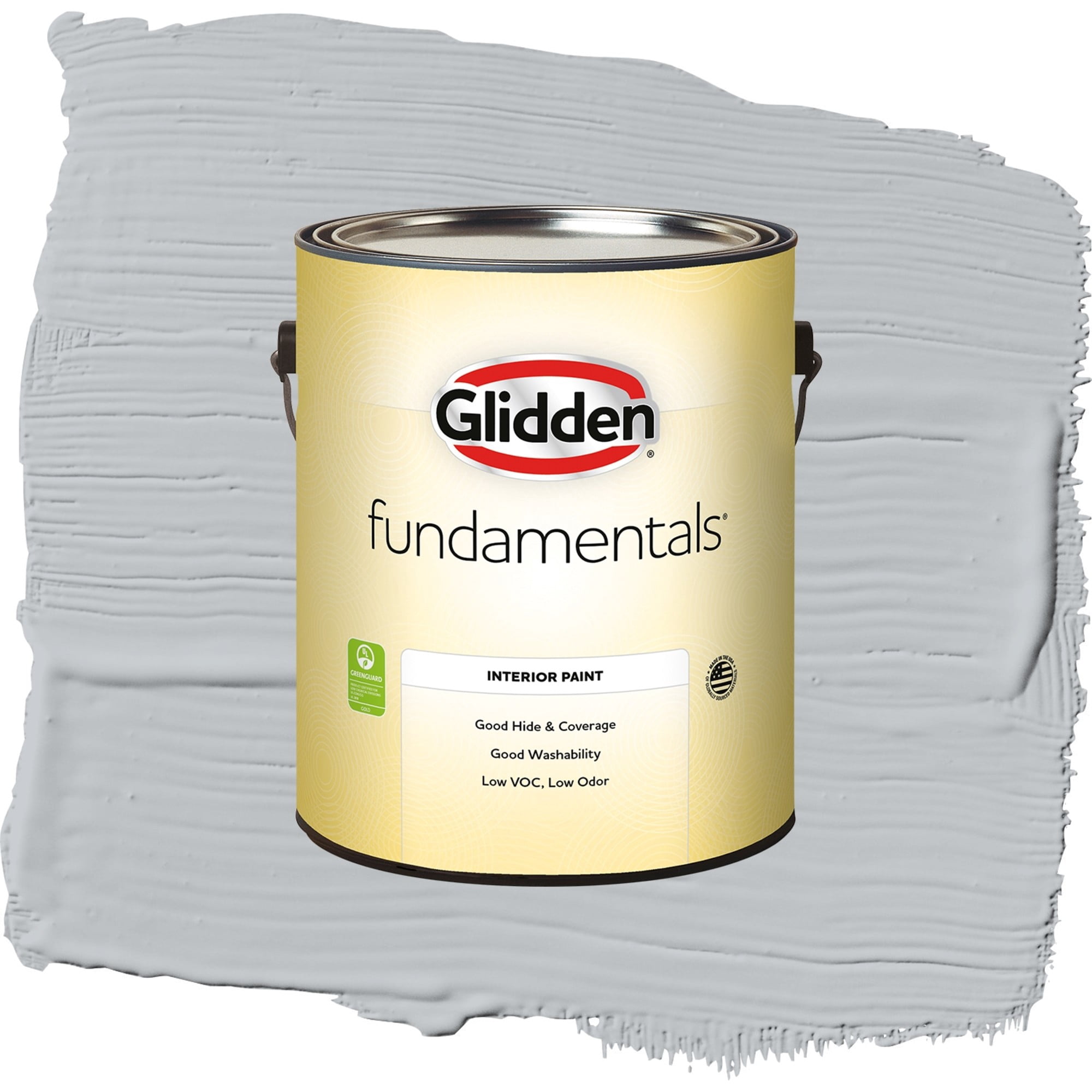 Glidden Fundamentals Train / Gray, Flat Interior Paint, 1 Gallon