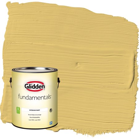 Glidden Fundamentals Tropical Siesta / Yellow, Eggshell Interior Paint, 1 Gallon