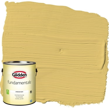 Glidden Fundamentals Interior Paint Tropical Siesta / Yellow, Eggshell, 1 Gallon