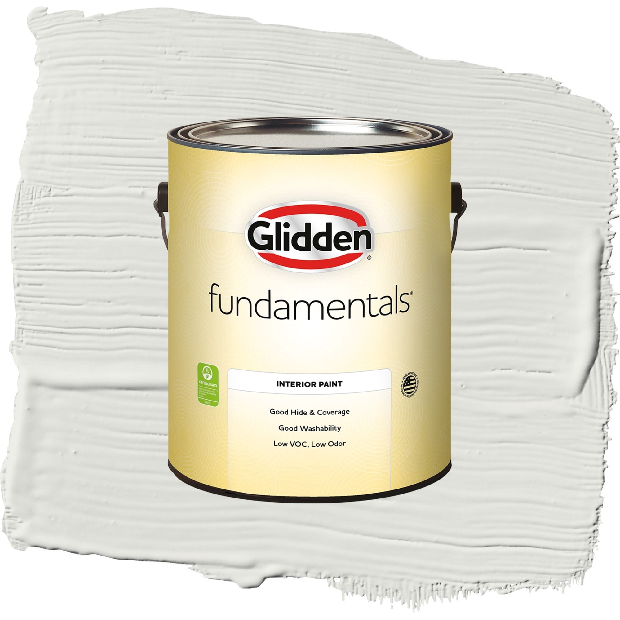 Glidden Fundamentals Tundra Frost / Grey, Eggshell Interior Paint, 1 Gallon