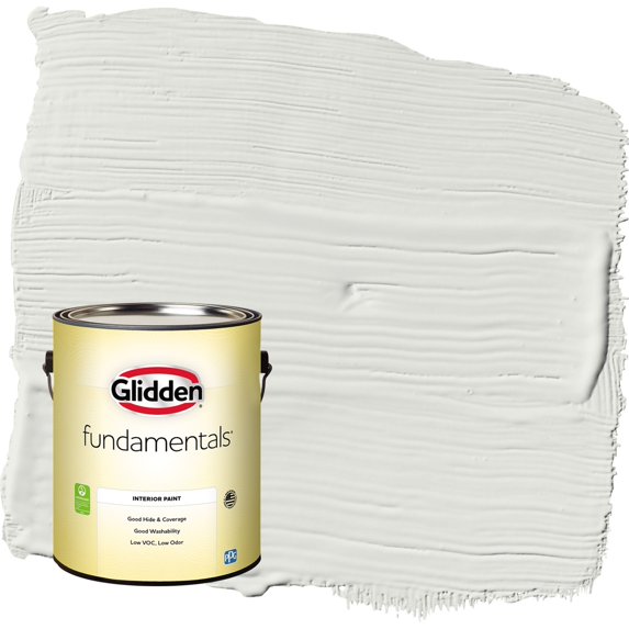 Glidden Fundamentals Tundra Frost / Grey, Eggshell Interior Paint, 1 Gallon