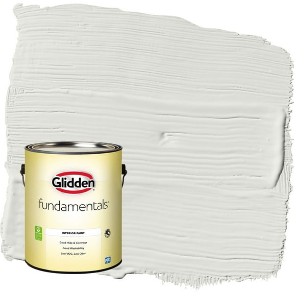 Glidden Fundamentals Tundra Frost / Grey Eggshell Interior Paint, 1 Gallon