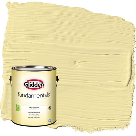 Glidden Fundamentals Turning Oakleaf / Yellow, Flat Interior Paint, 1 Gallon