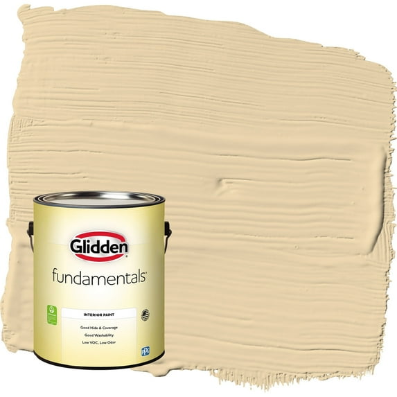 Glidden Fundamentals Tuscan Bread / Beige Eggshell Interior Paint, 1 Gallon