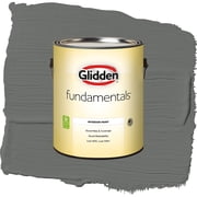 Glidden Fundamentals Up in Smoke / Gray, Eggshell Interior Paint, 1 Gallon