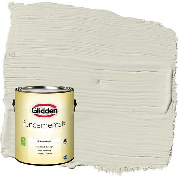 Glidden Fundamentals Veil Of Dusk / Gray Eggshell Interior Paint, 1 Gallon
