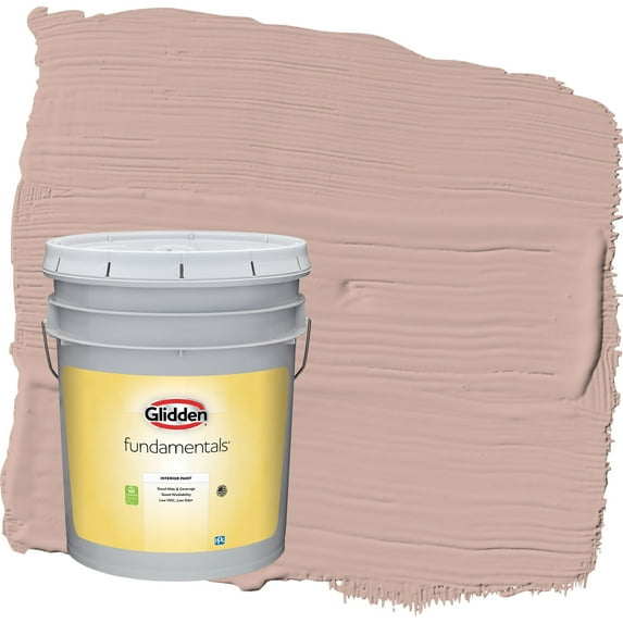 Glidden Fundamentals Velveteen Crush / Pink Eggshell Interior Paint, 5 Gallon