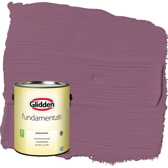 Glidden Fundamentals Victorian Plum / Purple Eggshell Interior Paint, 1 Gallon