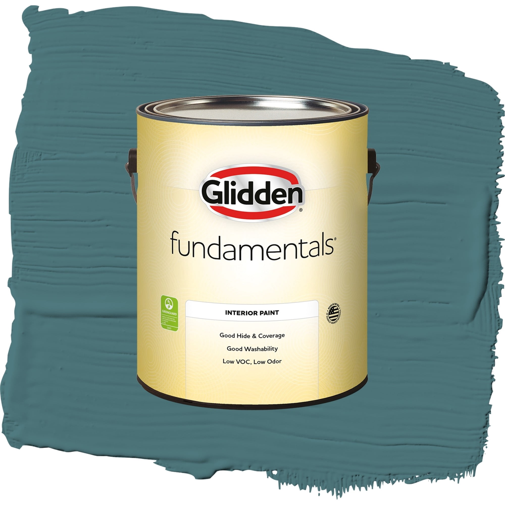 Glidden Fundamentals Vining Ivy / Green, Semi-Gloss Interior Paint, 1 Gallon