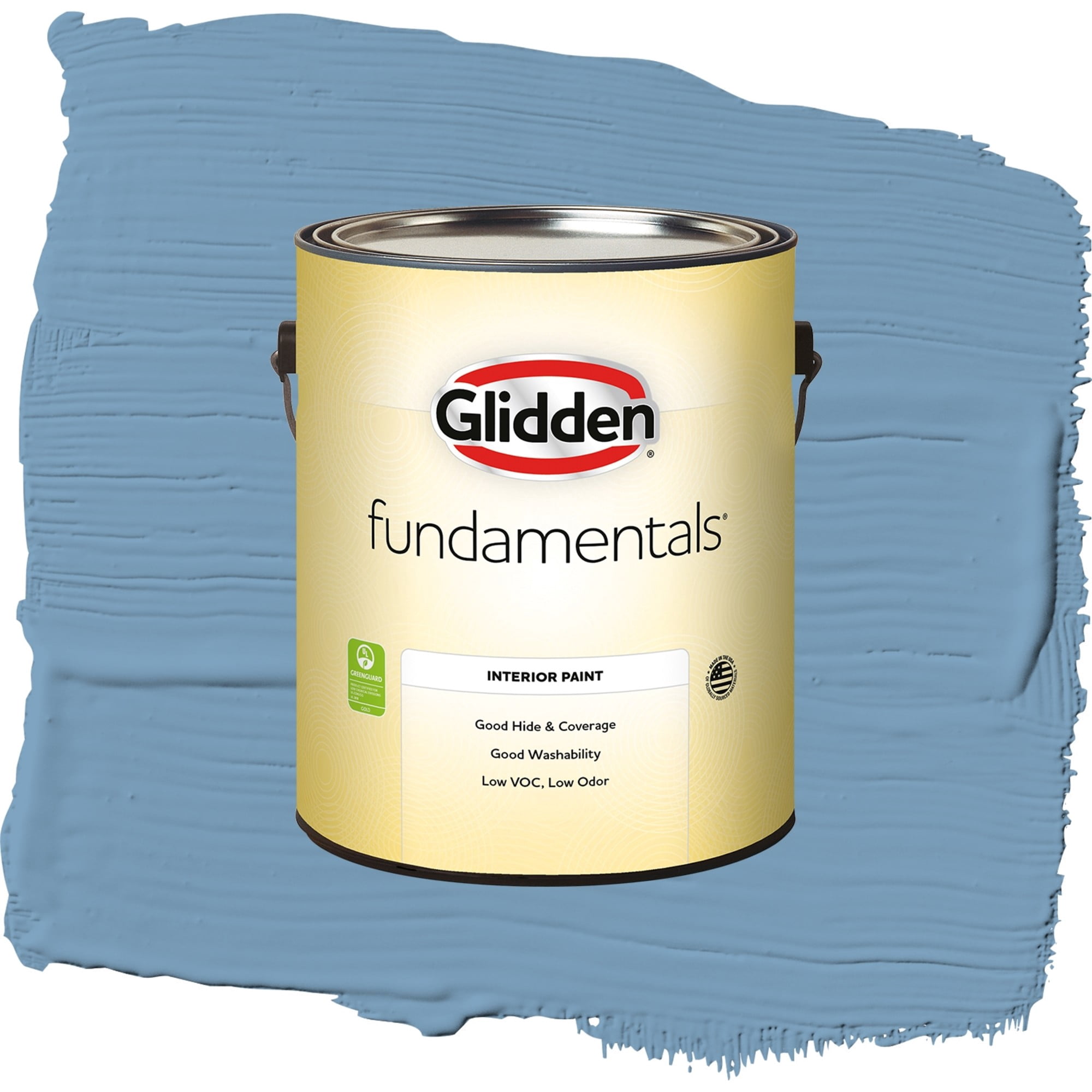 Glidden Fundamentals Walden Pond / Blue, Flat Interior Paint, 1 Gallon