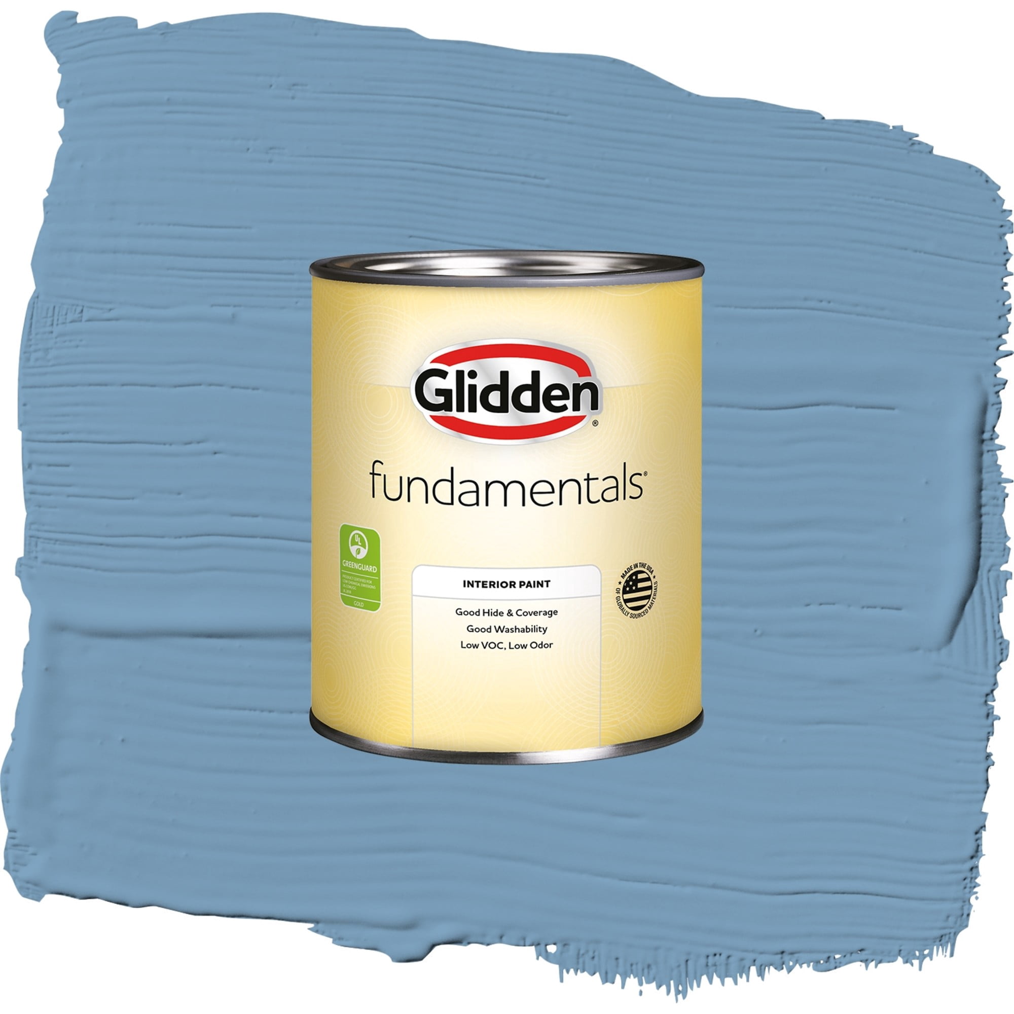 Glidden Fundamentals Walden Pond / Blue, Flat Interior Paint, 1 Quart
