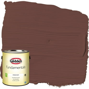 Glidden Fundamentals Interior Paint Warm Mahogany / Red, Eggshell, 1 Gallon