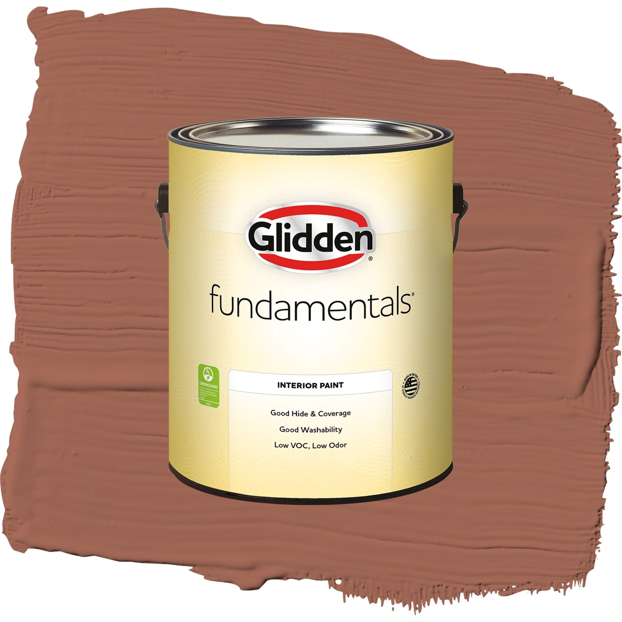 Glidden Fundamentals Warm Up / Orange, Flat Interior Paint, 1 Gallon
