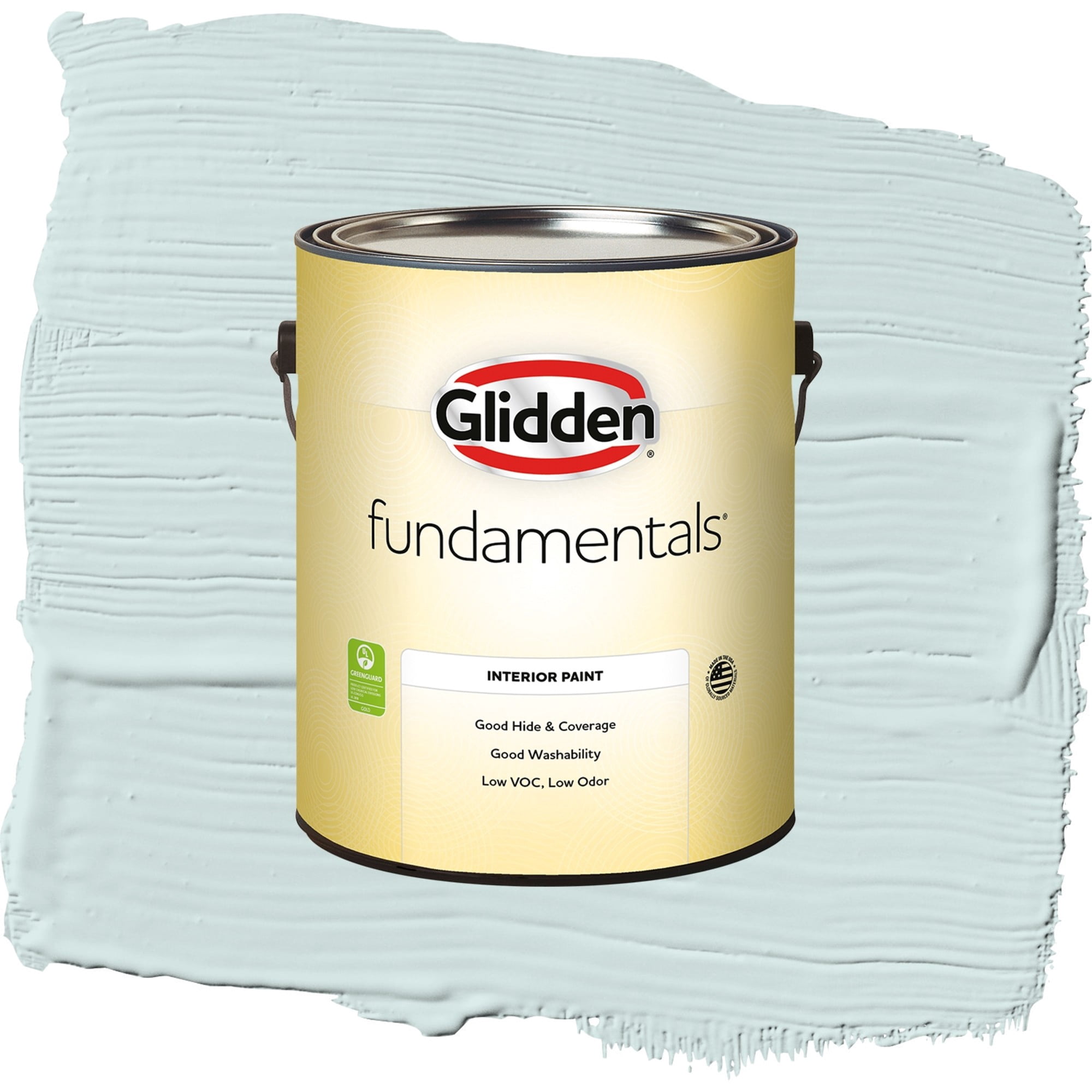Glidden Fundamentals Watery Blue / Aqua Flat Interior Paint, 1 Gallon