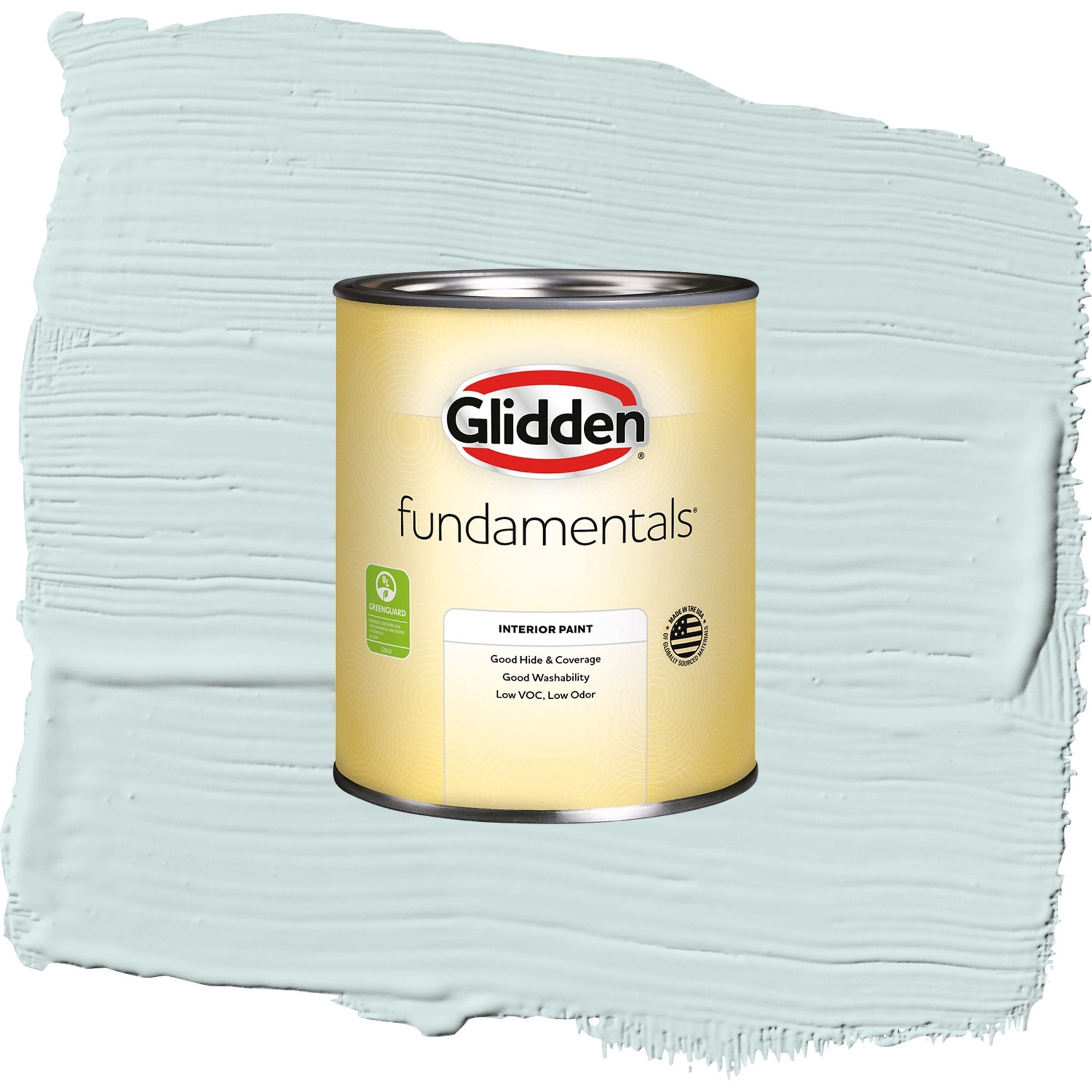 Glidden Fundamentals Watery Blue Flat Interior Paint and Primer, 1 Quart