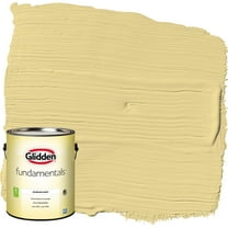Glidden Fundamentals Interior Paint Wayward Wind / Yellow, Eggshell, 1 Gallon