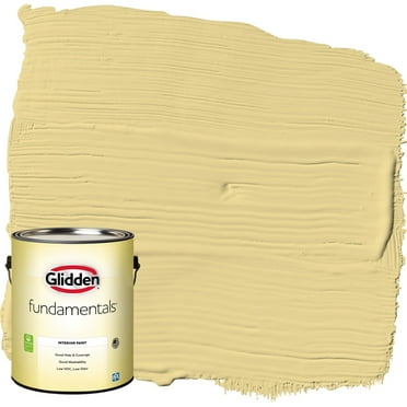 Glidden Fundamentals Interior Paint Wayward Wind / Yellow, Eggshell, 1 Gallon