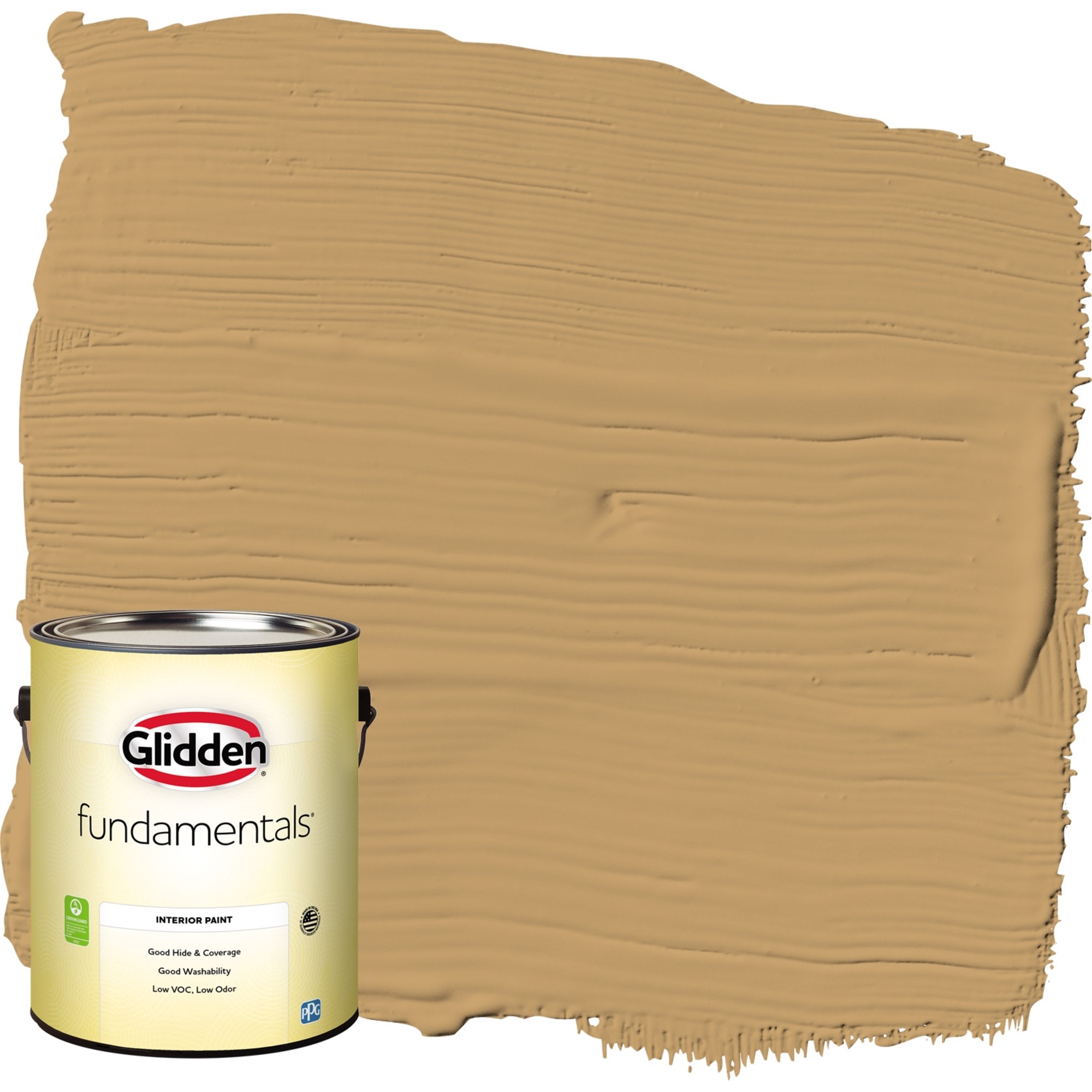 Glidden Fundamentals Interior Paint Welcome Home / Yellow, Eggshell, 1 Gallon