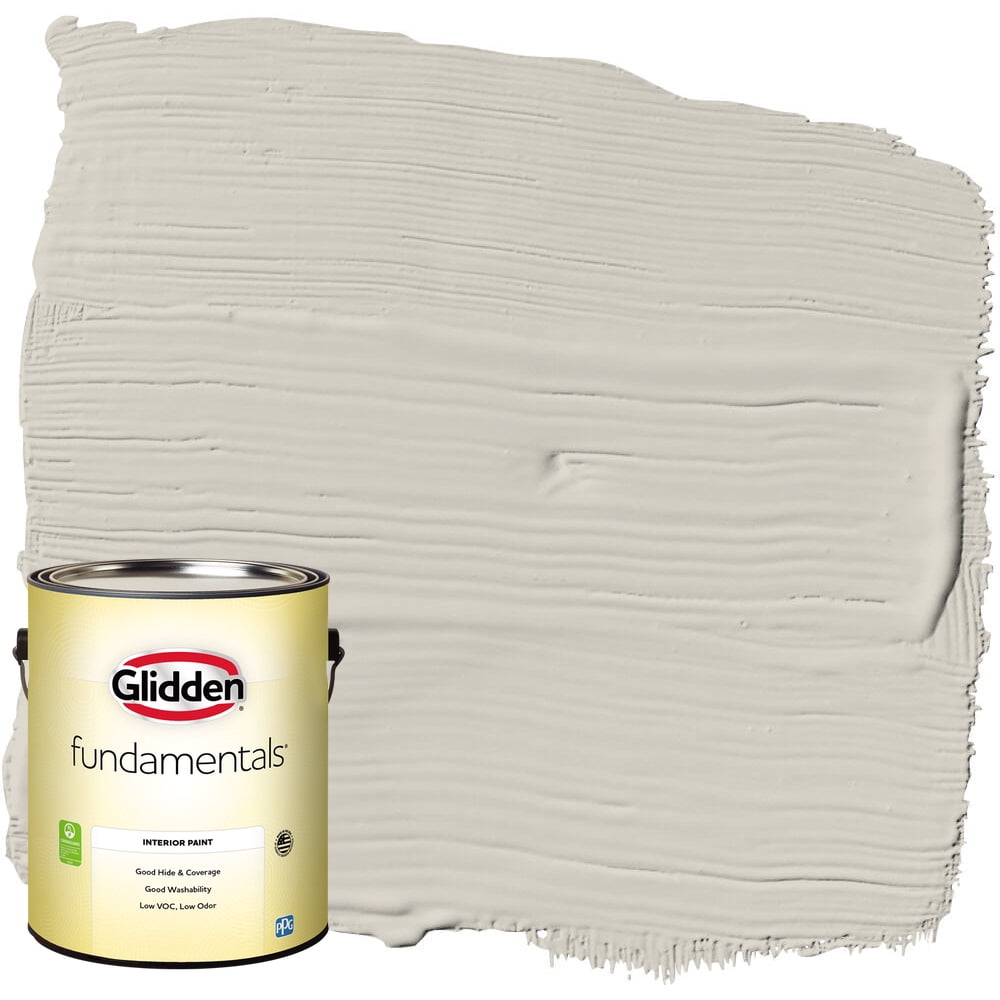 Glidden Fundamentals Whiskers / Gray, Eggshell Interior Paint, 1 Gallon