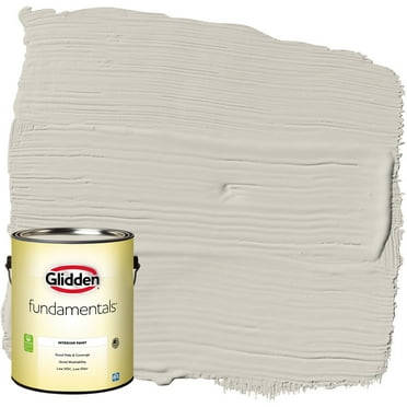 Glidden Fundamentals Interior Paint Whiskers / Gray, Eggshell, 1 Gallon