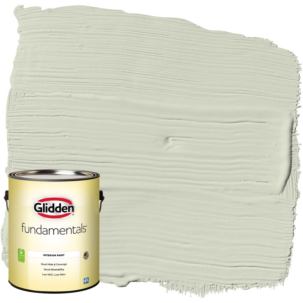 Glidden Fundamentals White Sage / Green Eggshell Interior Paint, 1 Gallon