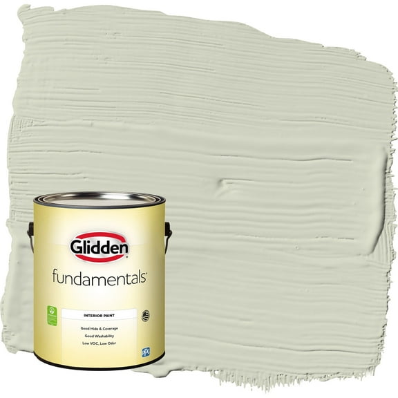 Glidden Fundamentals White Sage / Green Eggshell Interior Paint, 1 Gallon