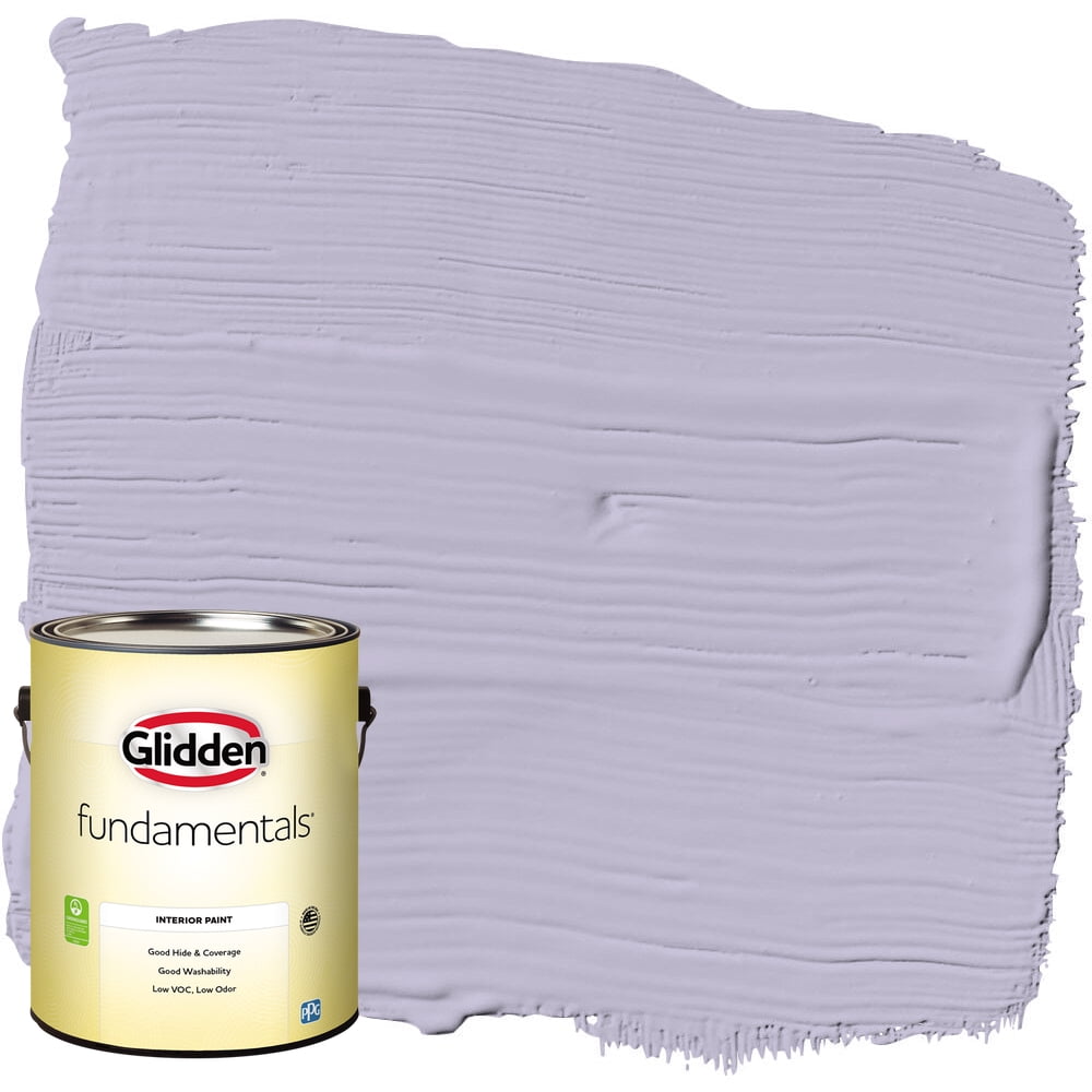 Glidden Fundamentals Wild Lilac / Purple Flat Interior Paint, 1 Gallon