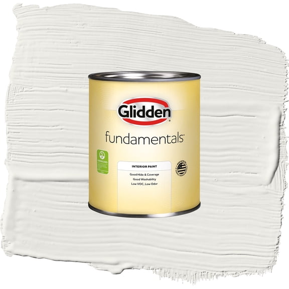 Glidden Fundamentals Willow Springs / White Eggshell Interior Paint, 1 Quart