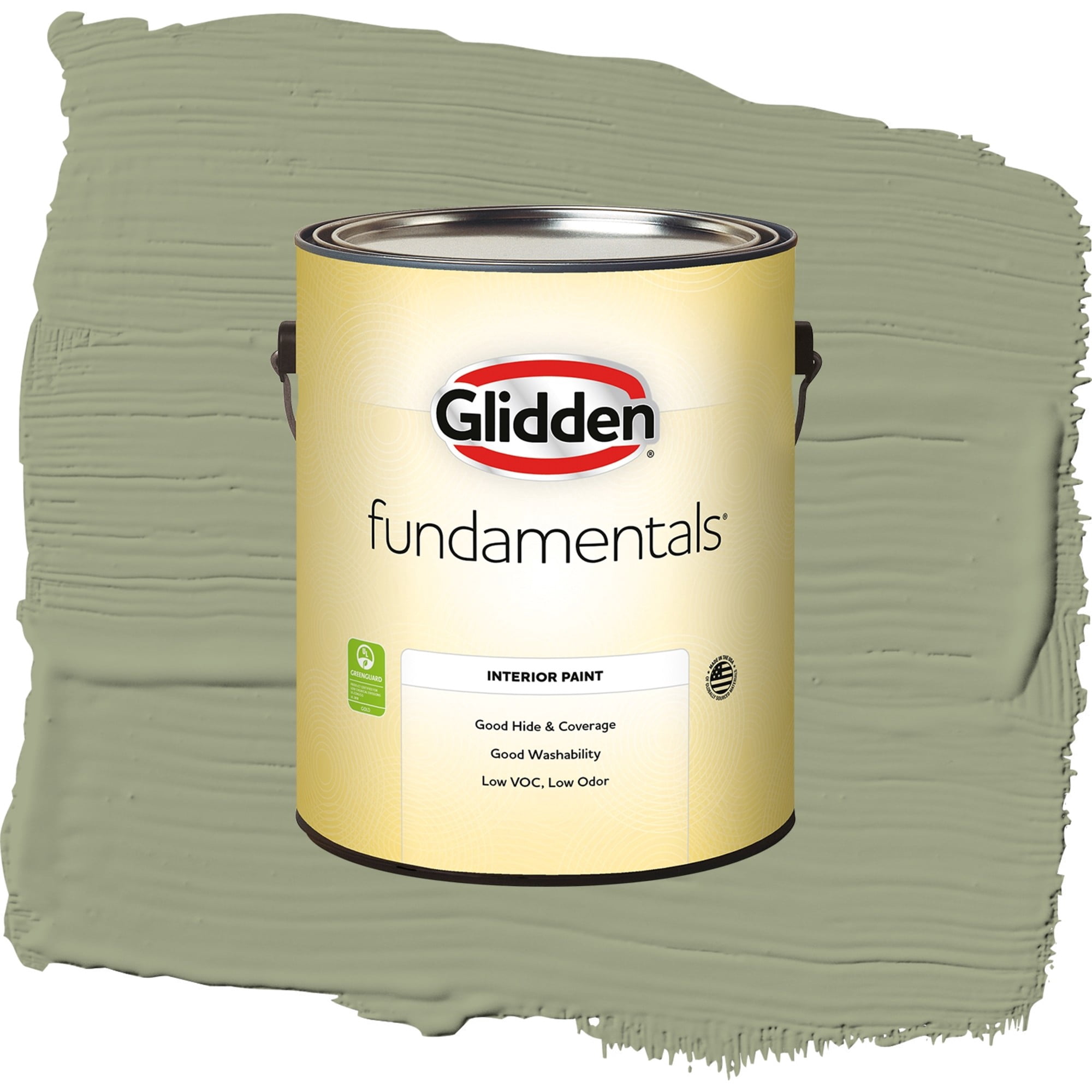 Glidden Fundamentals Zebra Grass / Green, Eggshell Interior Paint, 1 Gallon