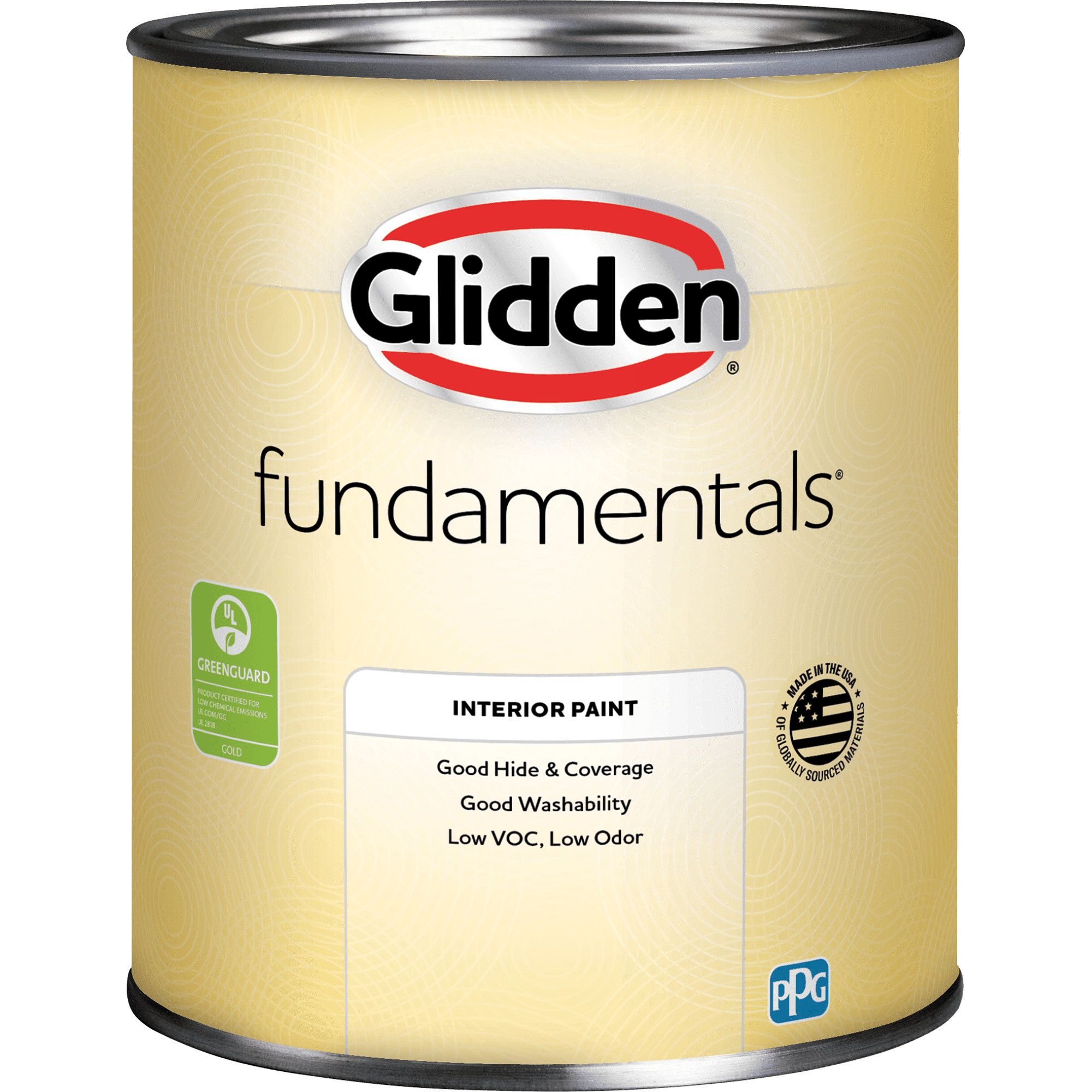 Glidden Fundamentals Interior Wall Paint, Tintable Base 3, Eggshell, 1 Quart