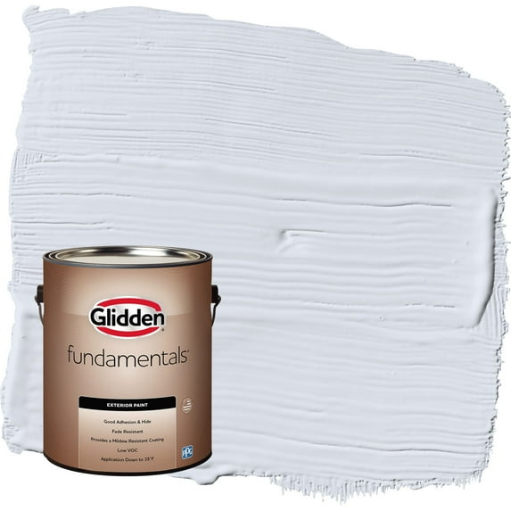 Glidden Fundamentals Irradiant Iris / Purple Satin Exterior Paint, 1 Gallon