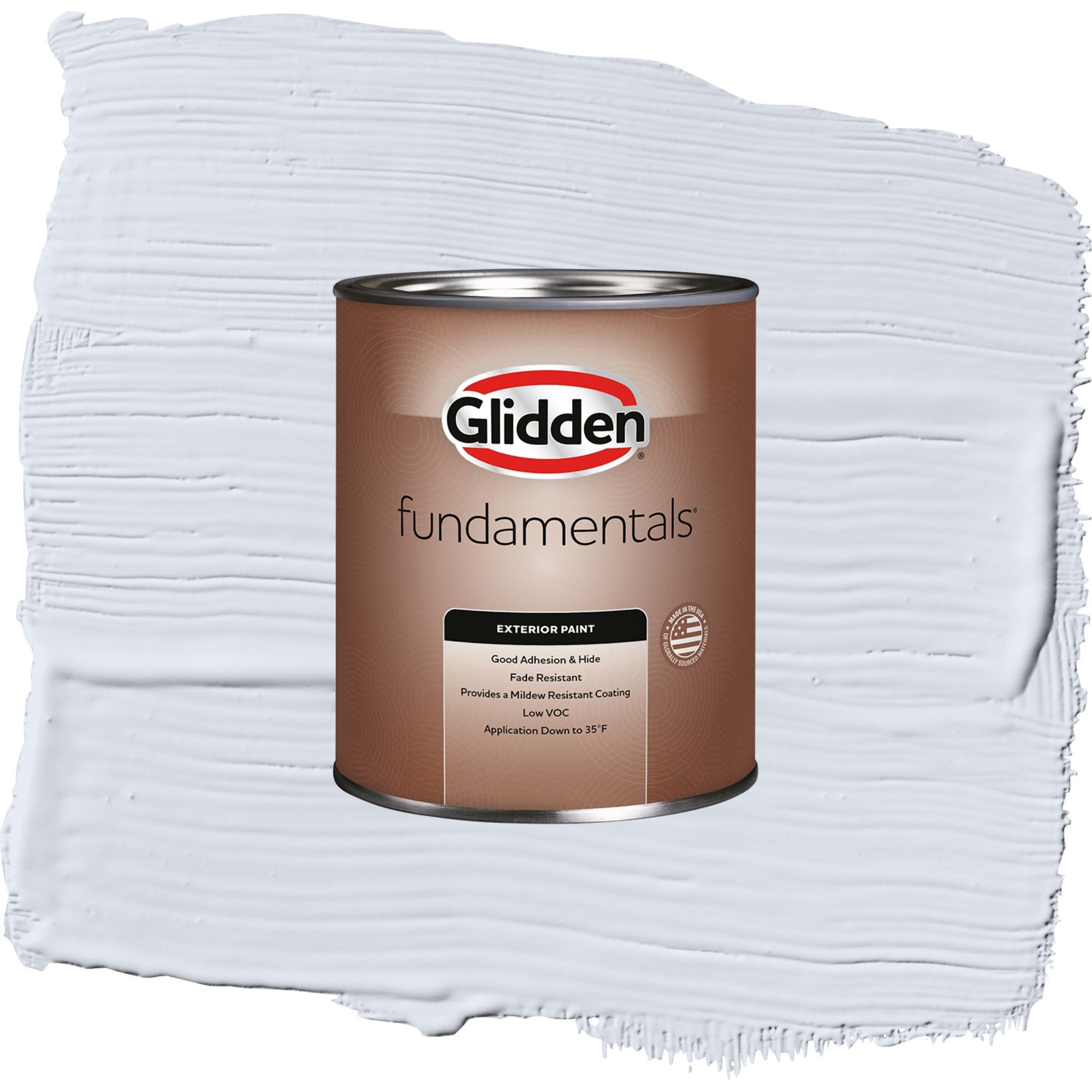 Glidden Fundamentals Irradiant Iris / Purple, Satin Exterior Paint, 1 Quart