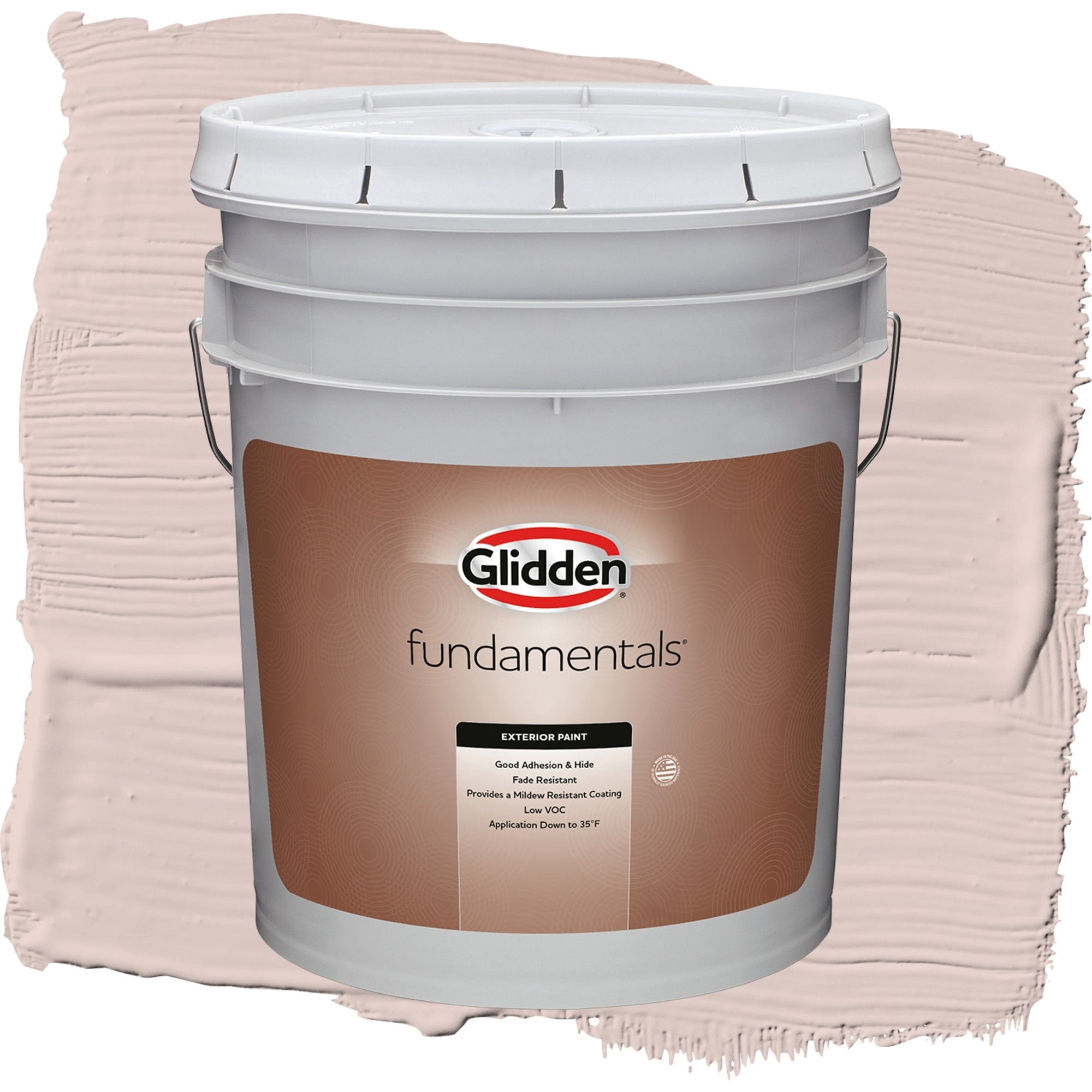 Glidden Fundamentals Kangaroo Paw / Pink, Satin Exterior Paint, 5 Gallon