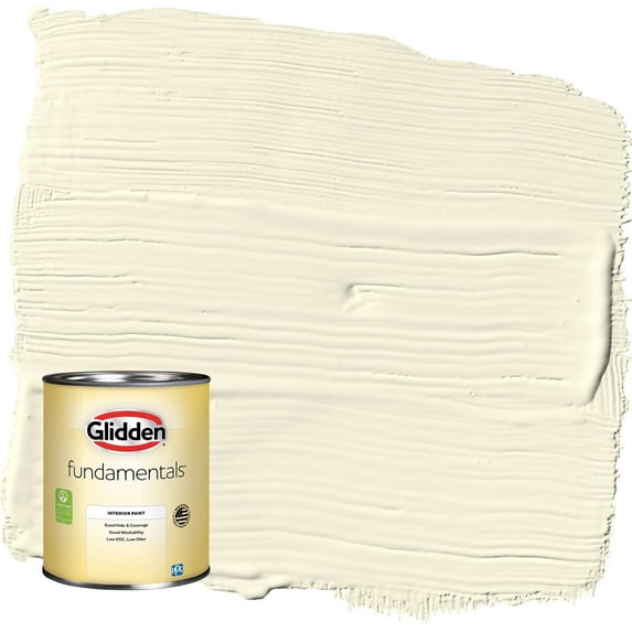 Glidden Fundamentals Lotus Flower / Yellow Flat Interior Paint, 1 Quart