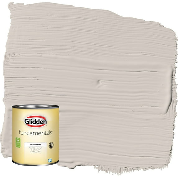 Glidden Fundamentals My Alibi / Beige Flat Interior Paint, 1 Quart