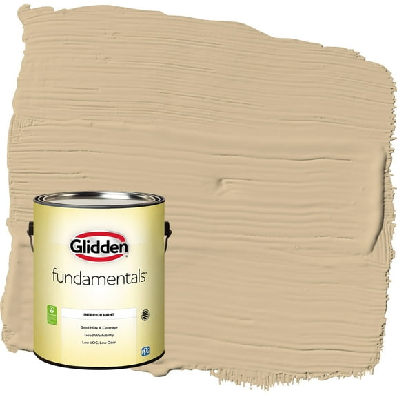Glidden Fundamentals Pony Tail / Beige Flat Interior Paint, 1 Gallon