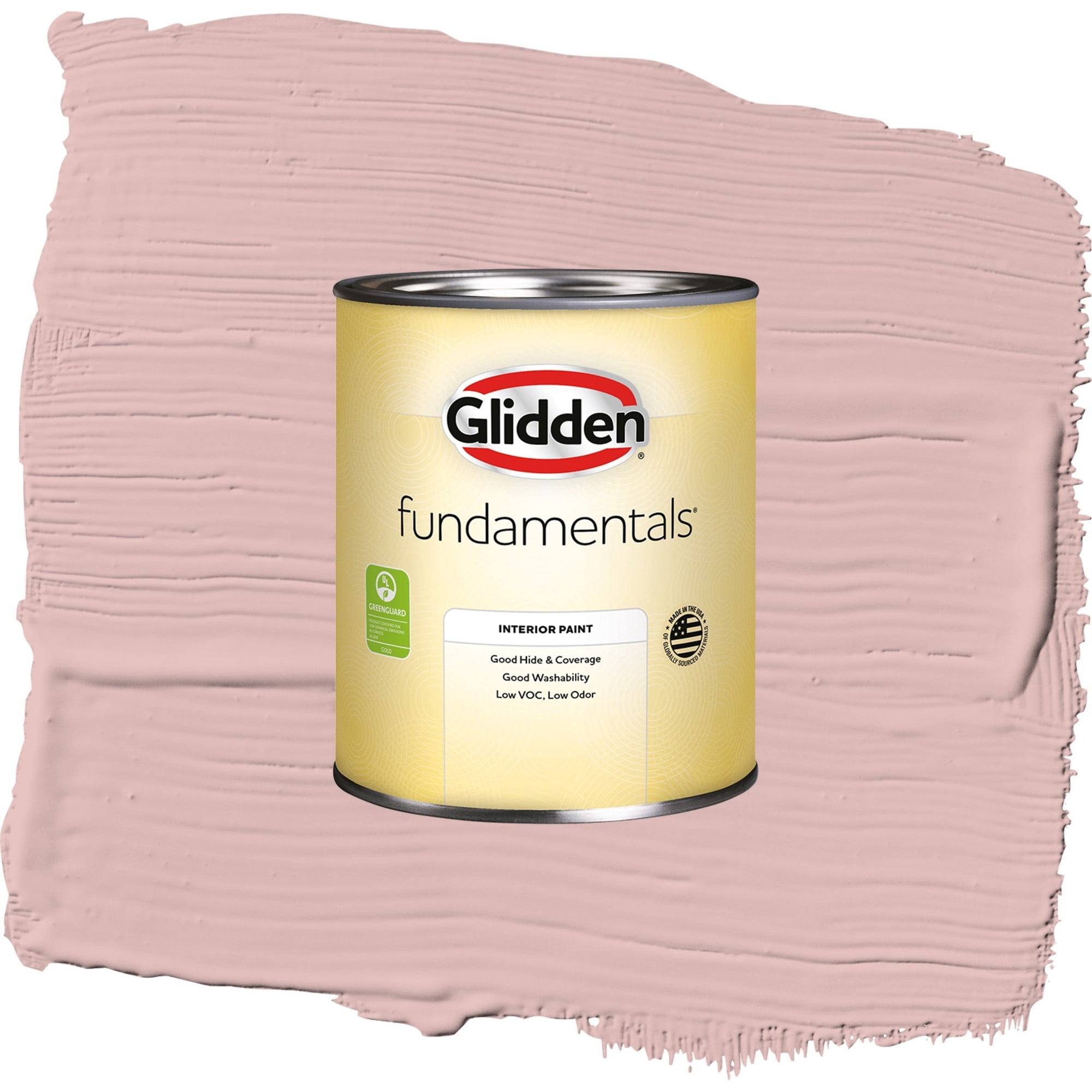 Glidden Fundamentals Rose Hip / Pink, Flat Interior Paint, 1 Quart