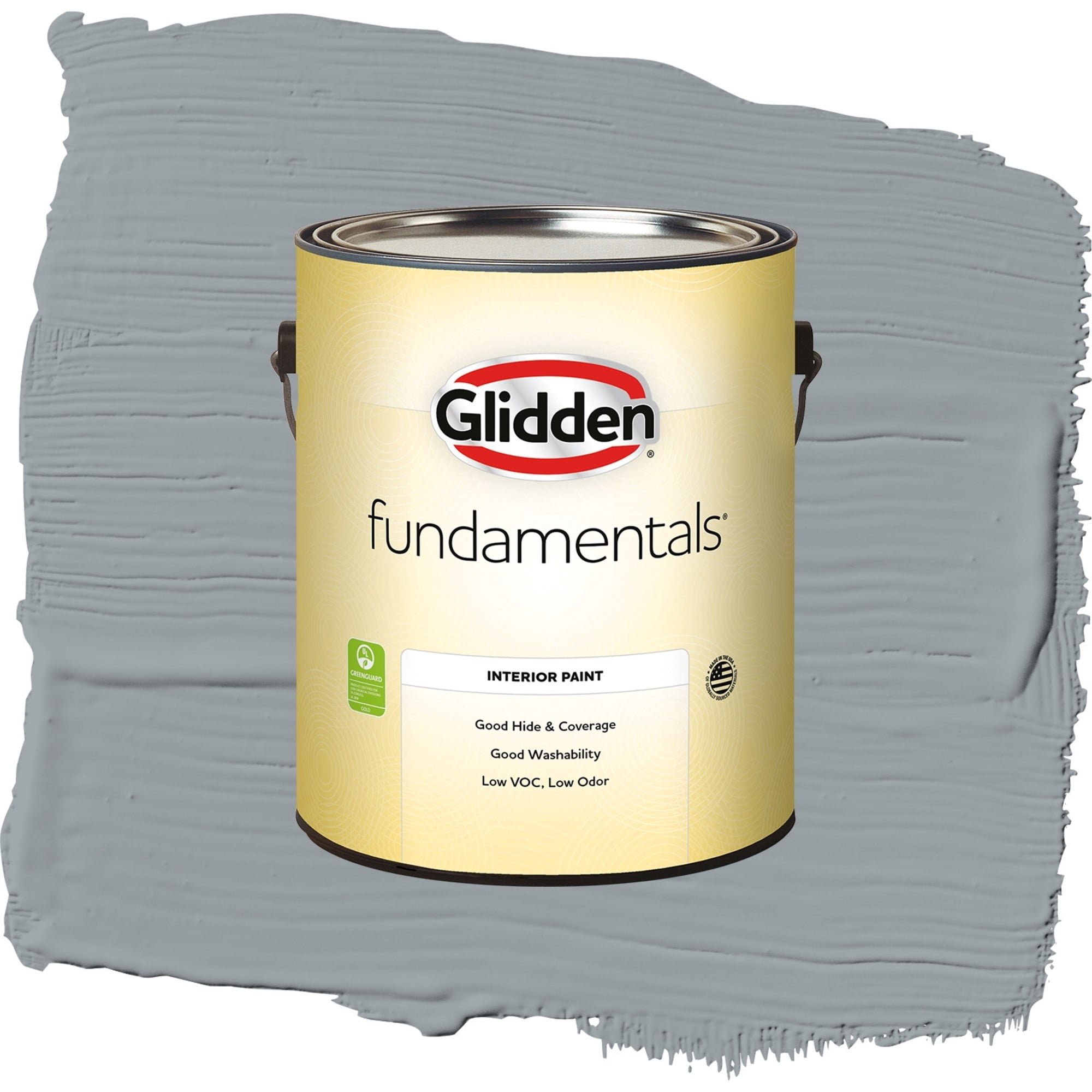 Glidden Fundamentals UFO / Gray, Flat Interior Paint, 1 Gallon