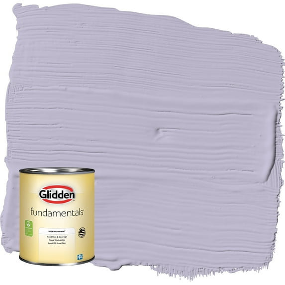 Glidden Fundamentals Wild Lilac / Purple Flat Interior Paint, 1 Quart