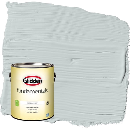Glidden Fundamentals Winter Chill / Gray, Flat Interior Paint, 1 Gallon