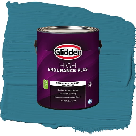 Glidden HEP Adventure / Blue, Semi-Gloss Interior Paint with Primer, 1 Gallon